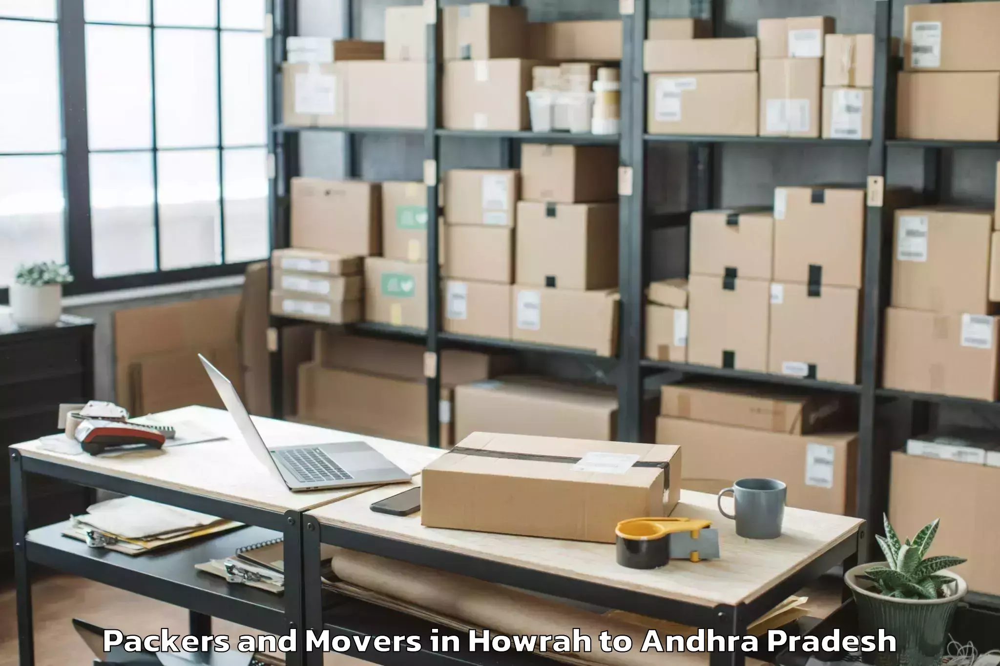 Top Howrah to Bondapalli Packers And Movers Available